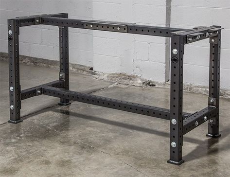 Rogue Supply Workbenches Look Incredibly Heavy Duty Metal Workbench, Metal Work Bench, Fabrikasi Logam, Steel Workbench, Heavy Duty Work Bench, Diy Welding, Metal Furniture Design, Metal Bench, Welding Table