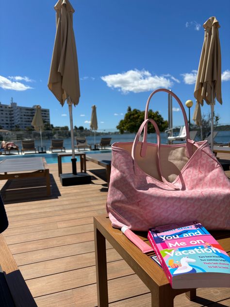 pink goyard goes on holiday 😁 Pink Goyard Tote, Pink Goyard, Goyard Tote Bag, Goyard Tote, Going On Holiday, Summer 24, Friendship Goals, On Holiday, Bags Designer Fashion