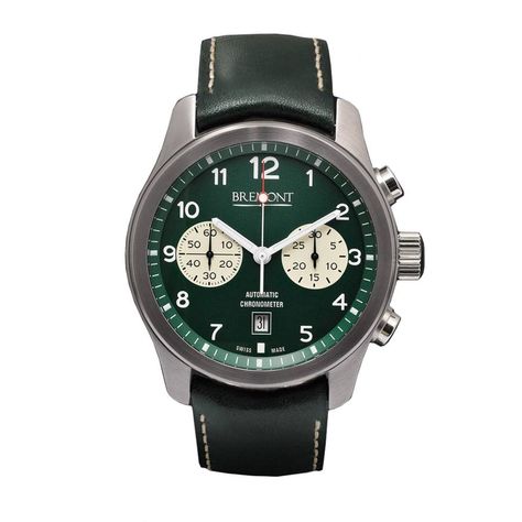 Why you should be getting in on the green watch trend: ALT1-Classic/GN Automatic Chronograph 43mm Stainless Steel And Leather Watch by Bremont Casio Protrek, Classy Watch, Green Watch, Timex Watches, Watch Trends, Amazing Watches, Mens Fashion Watches, Mens Fashion Trends, Mr Porter