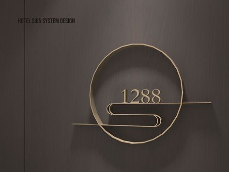 Hotel SIgn System Design on Behance Name Plates Design Ideas, House Plate Design, Sign System Design, Name Plate Ideas, Nameplate Design, Resort Interior Design, Room Signage, Hotel Signage, Door Name Plates