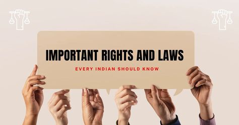 Must-Know Rights and Laws for Every Indian Citizen Law College, Fundamental Rights, Stand Up For Yourself, Empower Yourself, Jaipur, Stand Up, India, Key