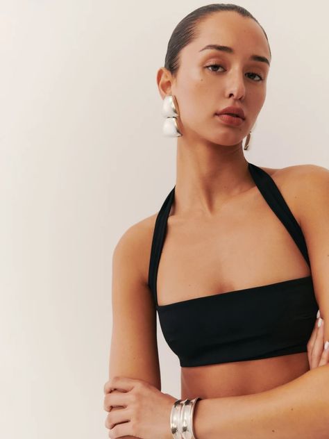 Verne Bikini Top Weird Places, Swimwear Aesthetic, Feminine Vibes, Swimwear 2024, Sports Bra Design, Swim Season, Yoga Pictures, Spring 2025, Sustainable Swimwear