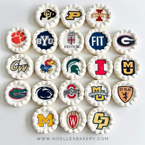 #Repost 📷 by @sweetsbykash21: An edible image can really finish the look of your sweets! noellesbakery_macaronsandmore celebrated college graduates with these custom cookies featuring our edible frosting sheets. Each image is printed on premium frosting paper from @inkedibles , a leader in edible decoration supplies! Visit us online to create your unique sweets and order your images today! www.sweetsbykash.com/edibleimages #edibleimage #edibleart #sweets #cakedecorating #chicagobaker... Edible Image Cookies, Unique Sweets, College Graduates, Graduation Cookies, Edible Images, Edible Art, Custom Cookies, College Graduation, Frosting