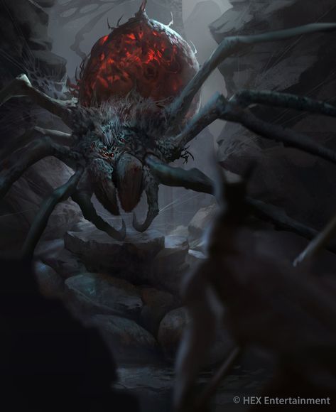 Monsters Rpg, Giant Spider, Fantasy Life, Spider Art, Cool Monsters, Fantasy Beasts, 다크 판타지, Call Of Cthulhu, Fantasy Monster