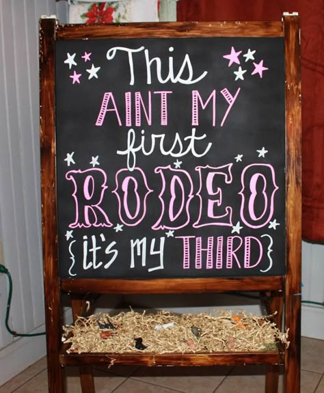 It ain't my first rodeo, it's my THIRD! Happy Birthday Trinity! I can't believe my darling daughter is 3 years old! We are having a Rodeo t... Rodeo Themed 3rd Birthday, This Ain’t My First Rodeo It’s My Third, Rodeo Queen Birthday Party, Wild West 3rd Birthday, Horse Birthday Decor, Three Year Old Birthday Party Girl Themes, This Aint My First Rodeo Birthday Girl, Twin Ideas, Spirit Birthday