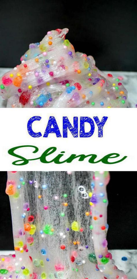 Slime Theme, Slime Without Borax, Candy Slime, Borax Slime, Candy Theme Birthday Party, Crunchy Slime, Slime Birthday, Candy Land Birthday Party, Slime Party