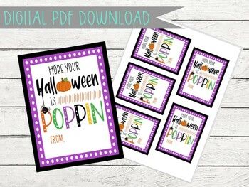 This cute Halloween Gift Tag is a great way to celebrate Halloween with your students.There are 5 tags on 1 PDF sheet. Tag size = 3"x4"We recommend printing on Matte White Medium Cardstock Paper for best results. Colors will vary depending on printer used.No physical item will be shipped - this is a... Booze Gift, Short Lines, Halloween Flyer, Realtor Closing Gifts, Client Gifts, Holiday Gift Tags, Realtor Gifts, Printable Tags, Halloween Signs