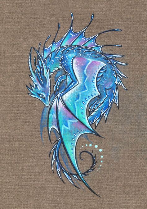 Water Dragons Art, Fairy Dragon Drawing, Dnd Dragon Art, Fantasy Dragon Drawing, Small Dragon Drawing, Dragon Procreate, Water Dragon Drawing, How To Draw A Dragon, Dragon Art Sketch