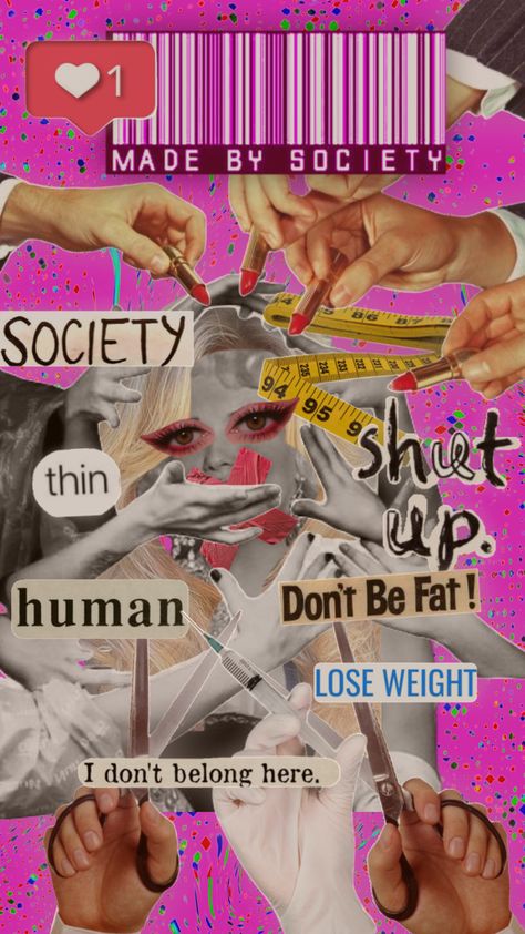 #fyp #aesthetic #society #quotes Feminist Punk, Modern Feminism, Body Image Art, Expressions Photography, Society Quotes, Fyp Aesthetic, Image Collage, Its A Mans World, Riot Grrrl