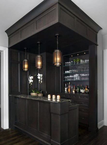 Top 70 Best Home Wet Bar Ideas - Cool Entertaining Space Designs Home Wet Bar, Bar In Casa, Home Bar Rooms, Modern Home Bar, Basement Bar Designs, Home Bar Design, Diy Home Bar, Diy Basement, Home Bar Designs