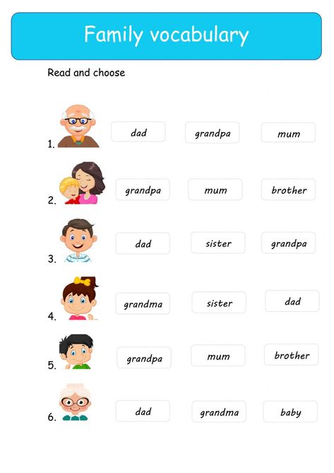 First Friends 1 Worksheet, My Family Worksheet For Grade 1, Family Worksheet For Grade 1, Family Worksheet For Kindergarten, Family Worksheets For Kids Kindergarten, My Family Worksheets For Kids, Family Worksheets For Kids, Family Members For Kids, Family Members Worksheet