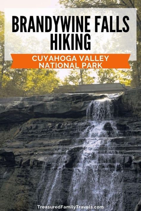 Ohio Hikes, Ohio Waterfalls, Waterfall Backdrop, Ohio Hiking, Road Trip Printables, Brandywine Falls, Vacation Wishes, Cuyahoga Valley National Park, Cuyahoga Falls