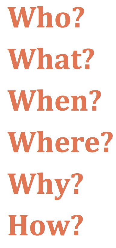 Where When Why How, Journalism Aesthetic, Know Your Why, Who What Where, Gamer Quotes, Mommy Tattoos, Travel Album, Korean Drama Funny, History Teacher