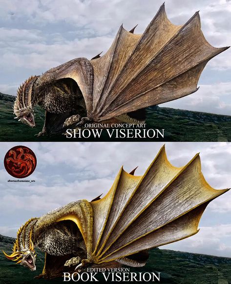 Show Viserion or Book Viserion? Please comment your thoughts down below👇 The image used in this post is the original and the edited… | Instagram Viserion Dragon Art, Got Viserion, House Of Dragon Dragons, House Of The Dragon Dragons, Game Of Thrones Viserion, Viserion Dragon, Drogon Viserion Rhaegal, Asoiaf Dragons, Drogon Game Of Thrones