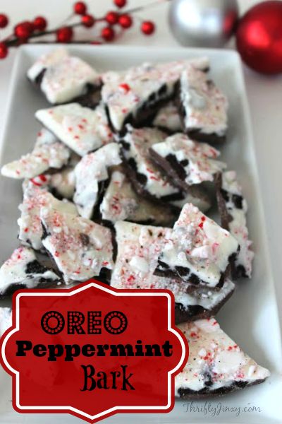 Oreo Peppermint Bark, Peppermint Bark Recipe, Oreo Bark, Candy Cane Recipe, Peppermint Bark Recipes, Crushed Peppermint, Peppermint Recipes, Chocolate Peppermint Bark, Beverage Ideas