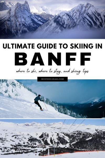 Are you looking for the top places to ski in Canada? One of the best ski destinations is Banff, Alberta! And here's your ultimate guide to skiing in Banff. #Banff #Alberta #travel Banff Canada Skiing, Banff Ski Trip, Banff Skiing, Skiing In Canada, Canada Skiing, Alberta Winter, Winter Canada, Ski Canada, Ski Destinations