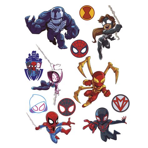 Spider-Man: Marvel Super Hero Adventures Collection - Giant Officially Licensed Removable Wall Decal Spiderman Tattoo Ideas, Toby Mcguire, Spiderman Tattoo, Chibi Marvel, Dragon Super, Spider Man Ps4, Spider Man Tom Holland, Spiderman Artwork, Batman Wallpaper