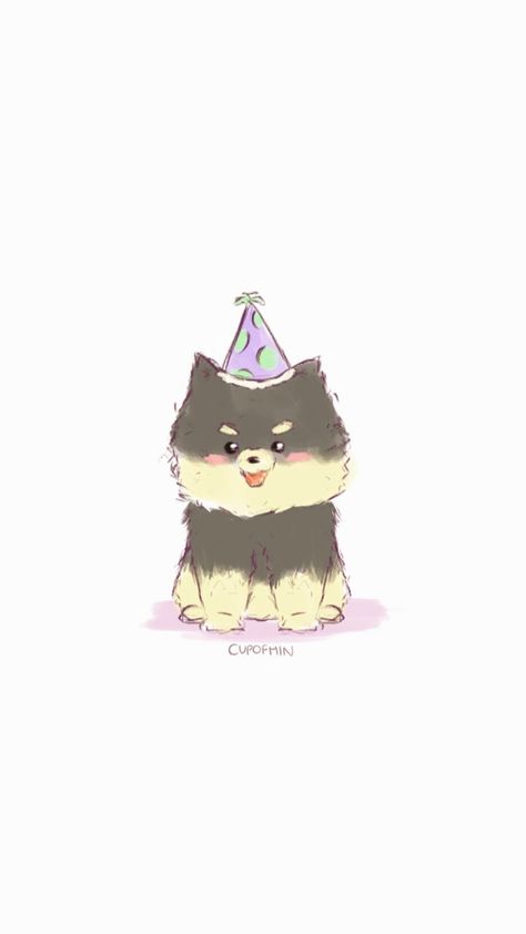 Yeontan Drawing Easy, Rm Dog Rapmon, Yeontan Fanart, Yeontan Drawing, Enemal Pin, V Yeontan, Taehyung Yeontan, Watercolor Art Face, Taehyung Selca