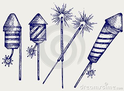 Roman Candles Fireworks, Fireworks Drawing, Fireworks Illustration, Firework Tattoo, Cartoon Fireworks, Chinese Fireworks, How To Draw Fireworks, Blackboard Art, Inktober 2023