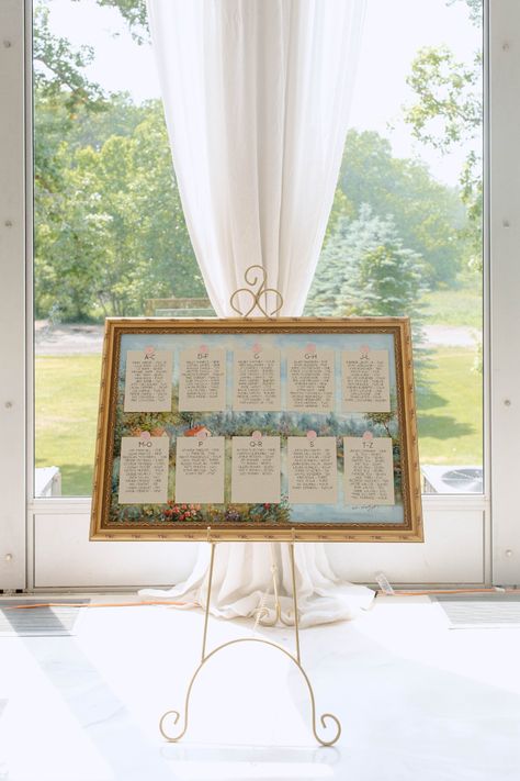 Watercolor Painting Seating Chart #WeddingChicks #gardenwedding #watercolor #pastelwedding #weddingsign #seatingchart Bright Vintage Wedding, Bridgerton Romance, Ethereal Garden, Half Dress, Garden Details, Table Seating Chart, Garden Whimsy, Classic Garden, Wedding Posters