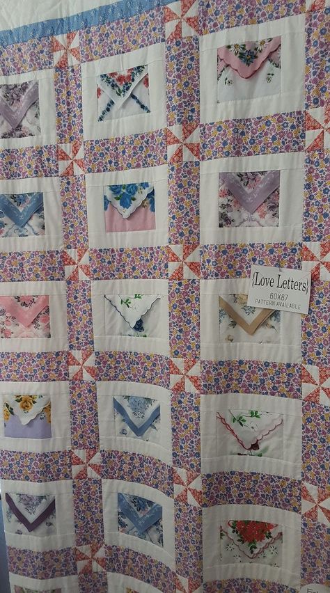 Hankie Quilts Ideas, Repurposed Handkerchiefs, Hanky Quilt, Handkerchief Art, Handkerchief Quilts, Hankie Quilts, Handkerchief Quilt, Handkerchief Ideas, Hankie Crafts