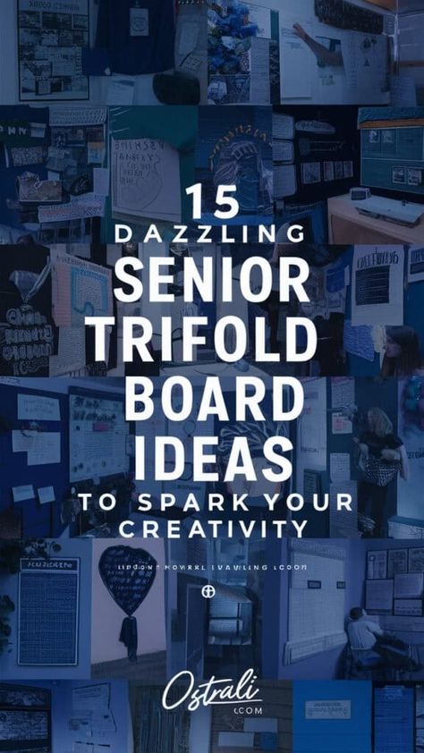 15 Dazzling Senior Trifold Board Ideas to Spark Your Creativity About Me Poster Ideas College, Trifold Board Ideas, Senior Trifold Board Ideas, Trifold Poster Board Ideas, Senior Poster Board Ideas, Senior Board Ideas, Graduation Photo Displays, Foam Board Projects, Trifold Board