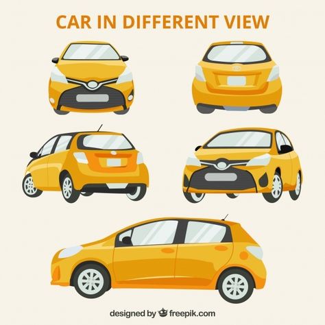 Different views of modern car Free Vecto... | Free Vector #Freepik #freevector #car #travel #design #colorful Storyboard Examples, Traffic Management, Storyboard Ideas, Storyboard Template, Storyboard Illustration, Car Prints, The Artist Movie, Props Art, Background Images For Editing