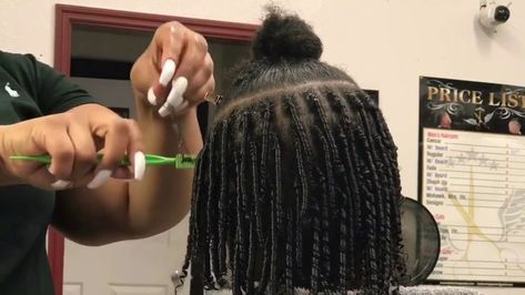 Coiled Starter Locs, Locs Started With Coils, Starter Locs Coils Vs Twists, Starter Locs Medium Length Hair, Comb Locs Natural Hair, Starter Locs For Long Hair, Different Ways To Start Locs, Coil Method Locs, How To Start Dreads Black Natural Hair