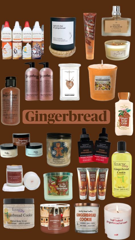 Gingerbread holiday scents #gingerbread #christmas #holiday #seasonal #scents #winter Christmas Self Care Aesthetic, How To Smell Like Winter, How To Smell Like Christmas, Christmas Shower Routine, Winter Smells, Christmas Skin Care, Christmas Smells, Jeremy Fragrance, Smell Like Christmas