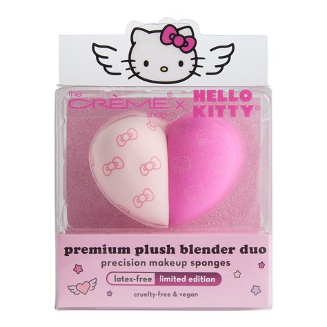 Creme Shop Hello Kitty Premium Plush Makeup Sponge Duo - World Market Creme Shop Hello Kitty, Shop Hello Kitty, Meliodas And Elizabeth, Hello Kitty Shop, Kitty Makeup, Hello Kitty Y2k, Hello Kitty Merchandise, Creme Shop, Hello Kitty Makeup