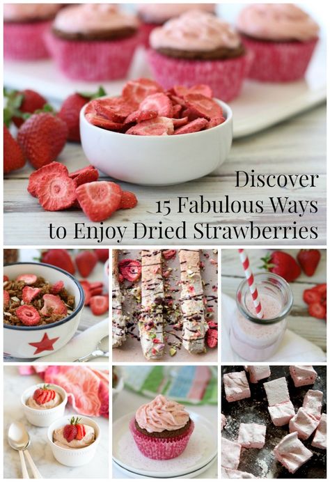 How to Use Dried Strawberries Recipe Using Freeze Dried Strawberries, How To Use Dehydrated Strawberries, Freeze Dried Fruit Powder Recipes, Recipes With Dehydrated Strawberries, Uses For Freeze Dried Strawberries, Freeze Dried Strawberry Recipes Healthy Snacks, Freeze Dried Fruit Uses, Recipes Using Freeze Dried Fruit, Freeze Dried Strawberry Powder Recipes