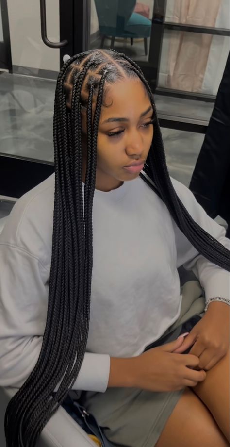 Hair Braid Patterns, 4a Natural Hair, Twisted Hair, Big Box Braids Hairstyles, Twists Locs, Black Ponytail Hairstyles, Feed In Braids Hairstyles, Girl Braided Hairstyles, Single Braids