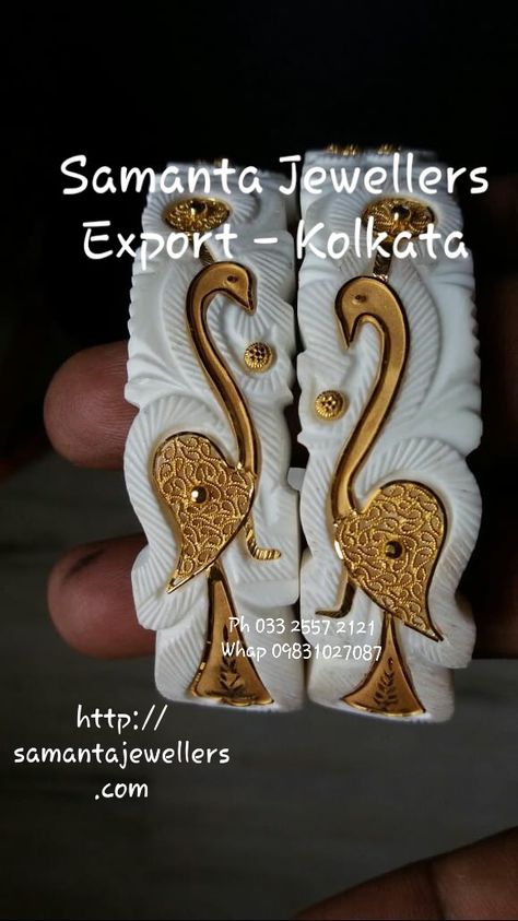 Samanta Jewellers Exporters Pvt Ltd 7 Vidyasagar Road Kolkata 700 077 (India) Ph: +91 033 2557 2121 Fax: +91 033 2557 9738 Pure Handmade Exclusive Indian Gold Jewellery Manufacturers Wholesaler & Direct Exporters in Kolkata India,Since 1966. Sakha badhano, Sakha o pola badhano, #sakhabadhano #sakha #sakhapola #sakhaopolabadhado Bengali Sakha Pola Design, Bengali Shakha Pola Design, Shaka Pola Bangles, Sankha Pola Design Gold, Sankha Badhano Gold, Sakha Pola Design, Gold Pola Badhano Design, Pola Bangles Gold, Sakha Pola In Gold