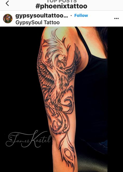 Pheonix Tattoo For Women On Arm, Arm Sleeve For Women, Pheonix Tattoo For Women, Phoenix Tattoo Arm, Transformation Tattoo, King Pictures, Bali Tattoo, Om Tattoo Design, Awareness Tattoo