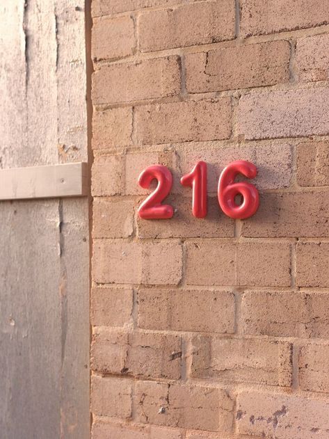 Ceramic Architecture, House Numbers Modern, House Number Ideas, Modern Signage, Mud Australia, Ceramic House Numbers, Modern House Numbers, Modern House Number, Ceramic Houses