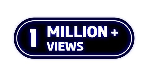 1 Million 1M Views Images with Colorful and Bold Exploring Blue Neon Art - veeForu Youtube Png, 1 Million Views, Blue Neon, Background Remover, Neon Art, Hd Backgrounds, View Image, Photo Editor, Full Hd