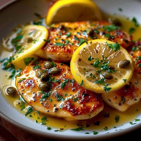 Chicken Piccata with Lemon Caper Sauce - Simply Recipes - Fewer Worries, More Delight Lemon Caper Chicken, Pan Fried Chicken Breast, Lemon Chicken Piccata, Capers Chicken, Lemon Caper Sauce, Caper Sauce, Chicken Milk, Pan Fried Chicken, Classic Italian Dishes