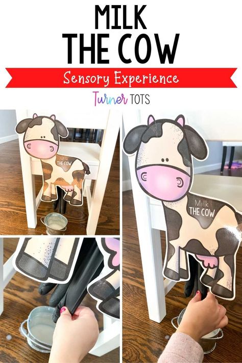 Farm Craft Activities, Farm Theme Ideas For Preschool, Milk The Cow Preschool Activity, Cow Milking Activity For Kids, Milking Cow Activity Preschool, Fun Farm Activities Preschool, Fine Motor Farm Activities For Toddlers, Milk The Cow Activity, Farm Themed Activities For Toddlers