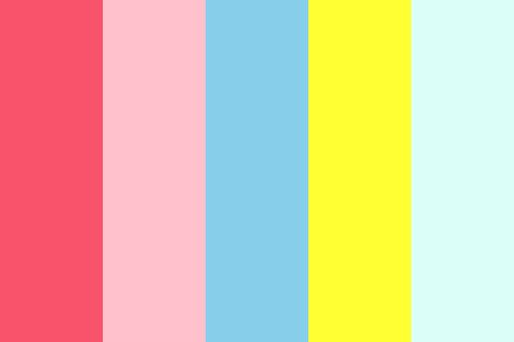 Lighter Crew Colours Color Palette Pink And Red Wallpapers, Colour Wheels, Peach Color Palettes, Peach Mario, Pop Art Colors, Retro Color Palette, Yellow Colour Scheme, Pink Color Schemes, Color Palette Pink