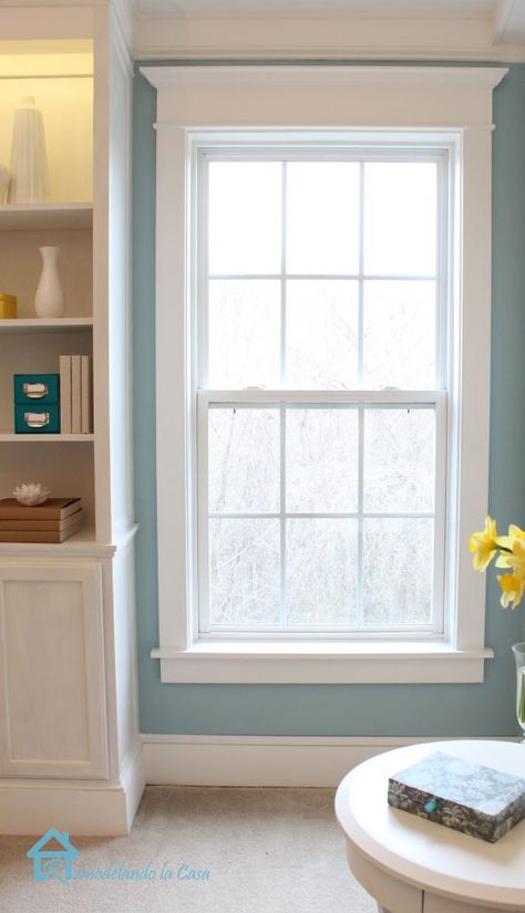 How to Install Window Trim - Pretty Handy Girl Exterior Window Trim Ideas, Colonial Windows, Diy Window Trim, Interior Window Trim, Traditional Windows, House Trim, Window Trim Exterior, Window Molding, Interior Windows