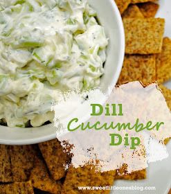 Easy and Delicious Appetizer: Dill Cucumber Dip Recipe - www.sweetlittleonesblog.com Cucumber Dill Dip, Cucumber Dip Recipe, Dill Dip Recipes, Dill Cucumber, Easy Delicious Appetizers, Cucumber Dip, Dill Recipes, Dill Dip, Cucumber Dill