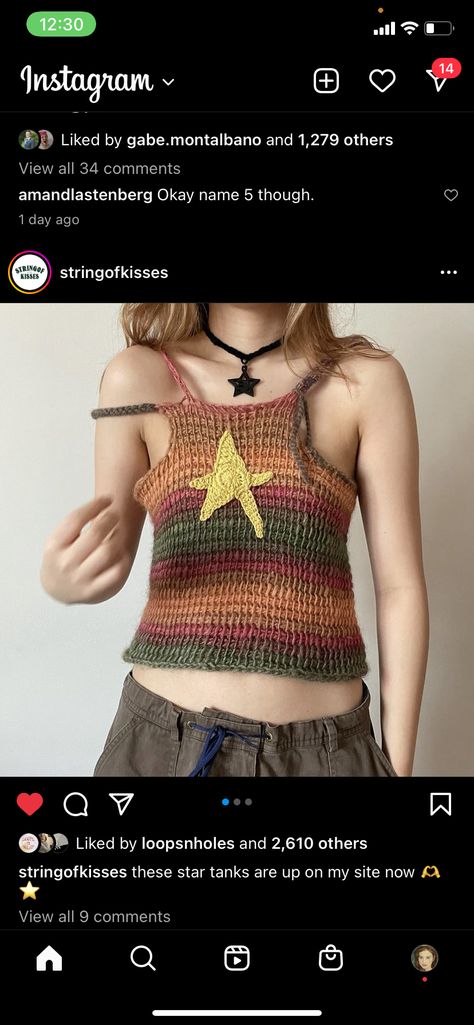 Star Shirt Crochet, Crochet Star Shirt, Fiona Apple Shirt, Crochet Fits, Apple Shirt, Shirt Crochet, Fiona Apple, Crochet Star, Crochet Stars