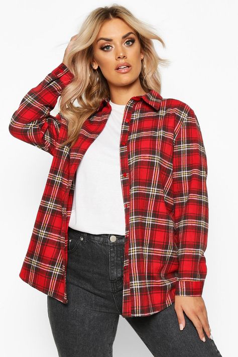 Red Flannel Outfit, Red Checked Shirt, Style Flannel, Flannel Outfits, Hooded Flannel, Red Flannel, Boyfriend Shirt, Pastel Hues, Outfit Inspo Fall