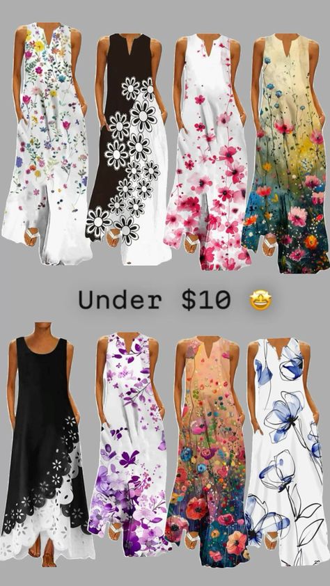 Amazon Outlet, Cheap Long Dresses, 2024 Party, Floral Maxi Dresses, Flowy Dress Long, Sun Dress Casual, Boho Floral Maxi Dress, Cheap Dresses Casual, Outfits Dress