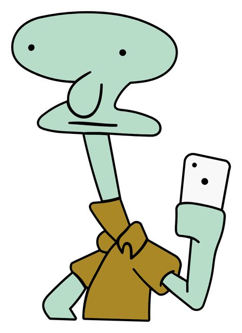 Poorly Drawn Widward Sticker. Widward is a poorly hand-drawn Squidward from the animated series SpongeBob.. #squidward #SpongeBob #Widward Giza, Color Street, Cartoon Character, Munich, The Cutest, Hand Drawn