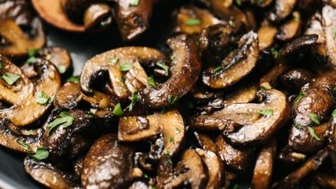 Side Dish For Steak, Best Sauteed Mushrooms, Sauteed Mushrooms And Onions, Mushrooms And Onions, Steak Side Dishes, Mushroom And Onions, Sauteed Mushrooms, Perfect Side Dish, Vegan Paleo