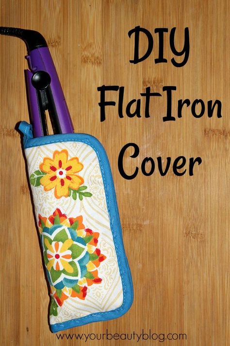 DIY Flat Iron Cover From a Dollar Store Hot Pad #travelhacks #dollar #store #travel #hacks Dollar Tree Pot Holder Crafts, Flat Iron Holder Diy, Hot Pads Diy, Iron Covers, Flat Iron Holder, Upcycle Crafts, Hair Hack, Crafts For Teens To Make, Crocheting Projects