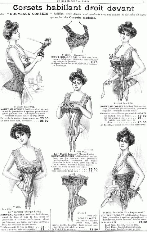 S-Bend corset Silent Sky, Edwardian Corsets, Vintage Corset, Clothing Catalog, Retro Mode, Edwardian Fashion, Luxury Lingerie, Fashion Plates, Vintage Lingerie