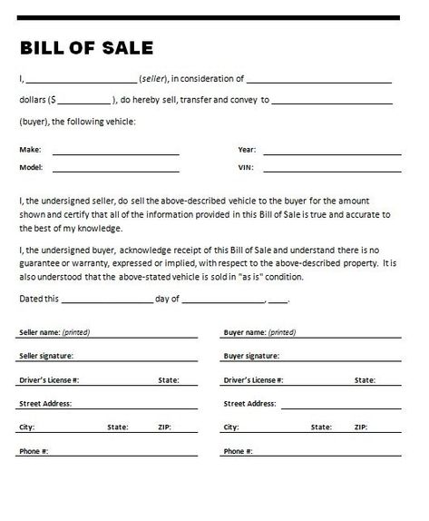 Car Bill Of Sale Template Bill Of Sale Car, Bill Of Sale Template, Real Estate Forms, Sales Template, Sale Template, Bill Template, Bill Of Sale, Legal Forms, Receipt Template