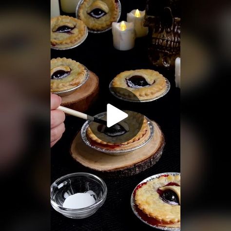 23.4K likes, 16 comments. “Eye spy with my little eye a delicious cherry pie” Halloween Pie, Mini Pie, Eye Spy, Cherry Pie, So Yummy, Halloween Party, Cherry, Pie, Halloween